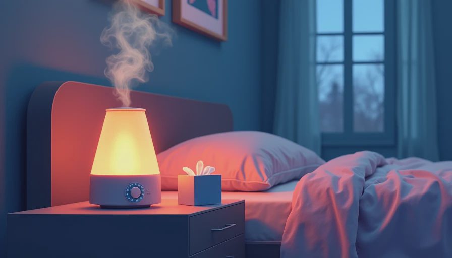 Illustration for humidifier for bloody noses