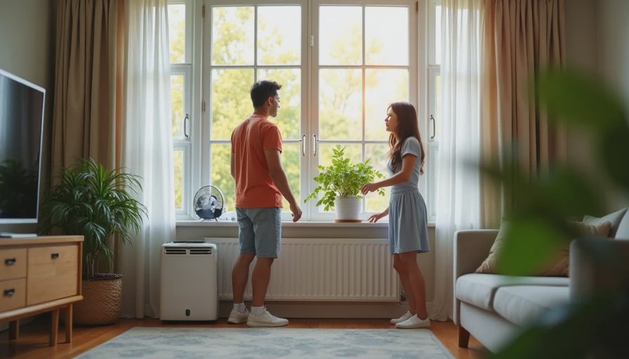Illustration for how to decrease humidity in house