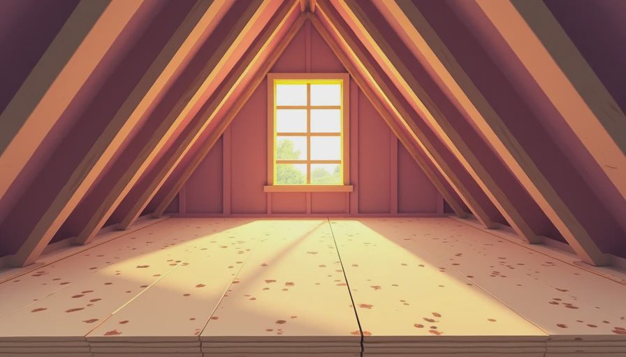 Illustration for how to install osb floor in attic