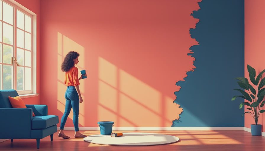 Visual context for how to clean painted walls before painting