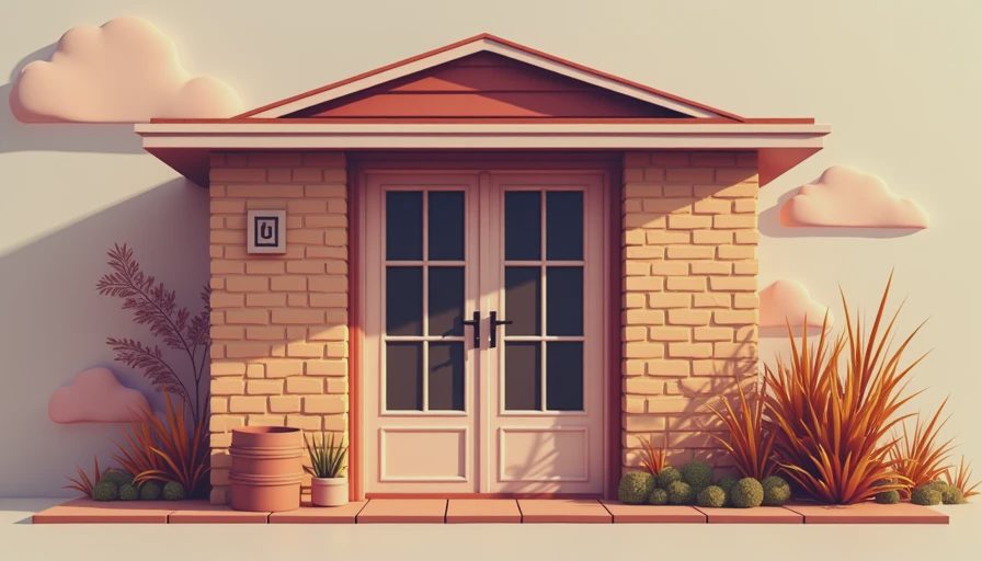Illustration for how to install french doors in a brick wall