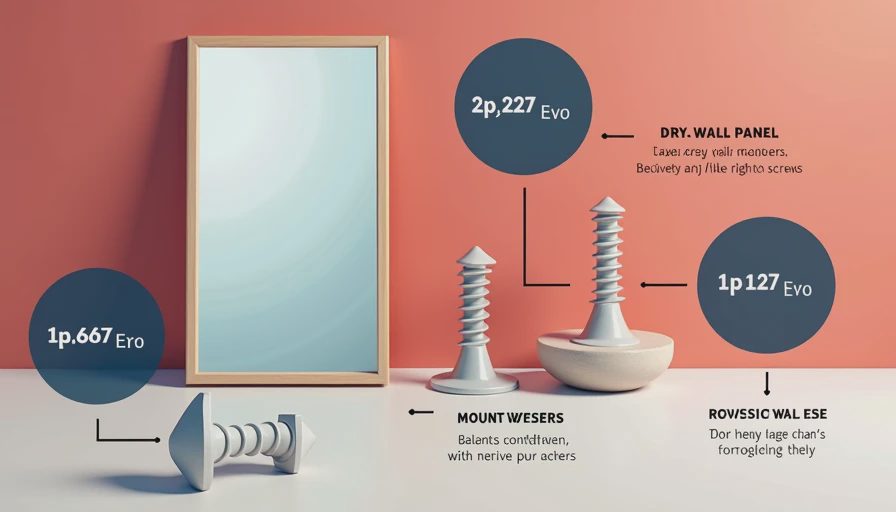 Visual context for drywall anchors for heavy mirrors